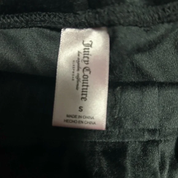 Juicy Couture Black Velvet Rhinestone Top - Picture 4 of 7